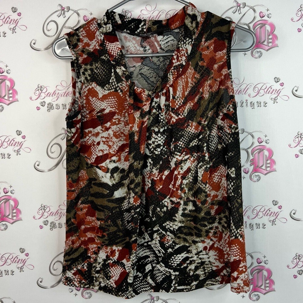 Brody Myles tank top swoop snakeprint Stylish Women's Sleeveless Top Multicolor